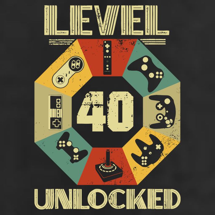 Level 40 Unlocked T Funny Video Gamer 40th Birthday Beanie