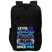 Level 40 Unlocked Awesome Since 1985 40th Birthday Gaming Impact Tech Backpack