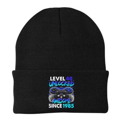 Level 40 Unlocked Awesome Since 1985 40th Birthday Gaming Beanie