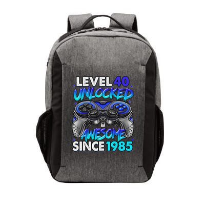 Level 40 Unlocked Awesome Since 1985 40th Birthday Gaming Vector Backpack