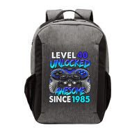 Level 40 Unlocked Awesome Since 1985 40th Birthday Gaming Vector Backpack