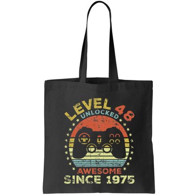 Level 48 Unlocked Awesome Since 1975 48th Birthday Gaming Bag