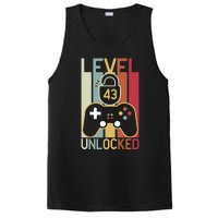 Level 43 Unlocked Birthday Gift Vintage Retro PosiCharge Competitor Tank