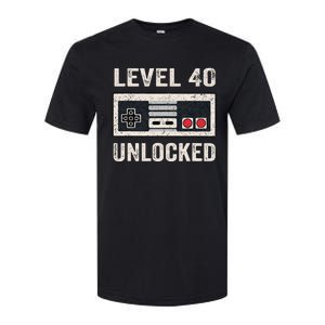 Level 40 Unlocked Video Gamer 40th Birthday Softstyle CVC T-Shirt