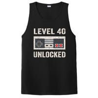 Level 40 Unlocked Video Gamer 40th Birthday Gift PosiCharge Competitor Tank