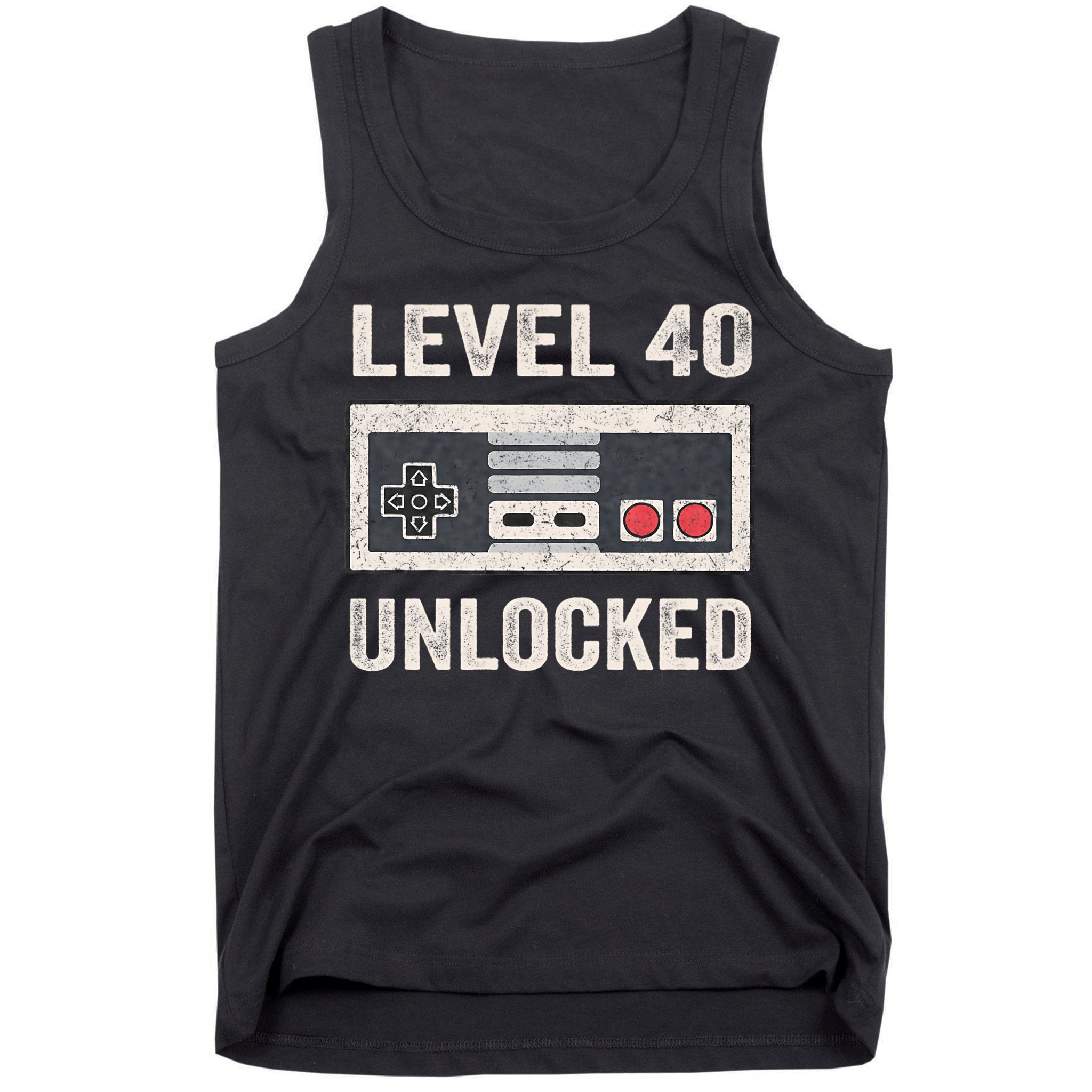 Level 40 Unlocked Video Gamer 40th Birthday Gift Tank Top