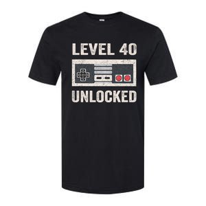 Level 40 Unlocked Video Gamer 40th Birthday Gift Softstyle CVC T-Shirt