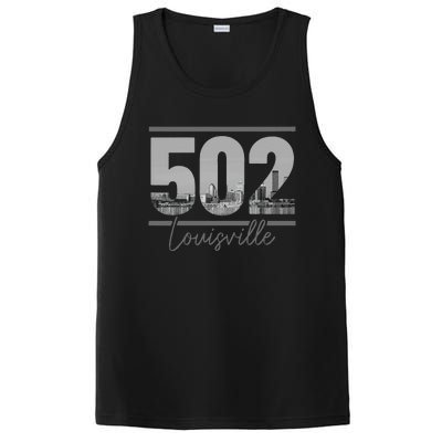 Louisville 502 Area Code Skyline Kentucky Pride PosiCharge Competitor Tank