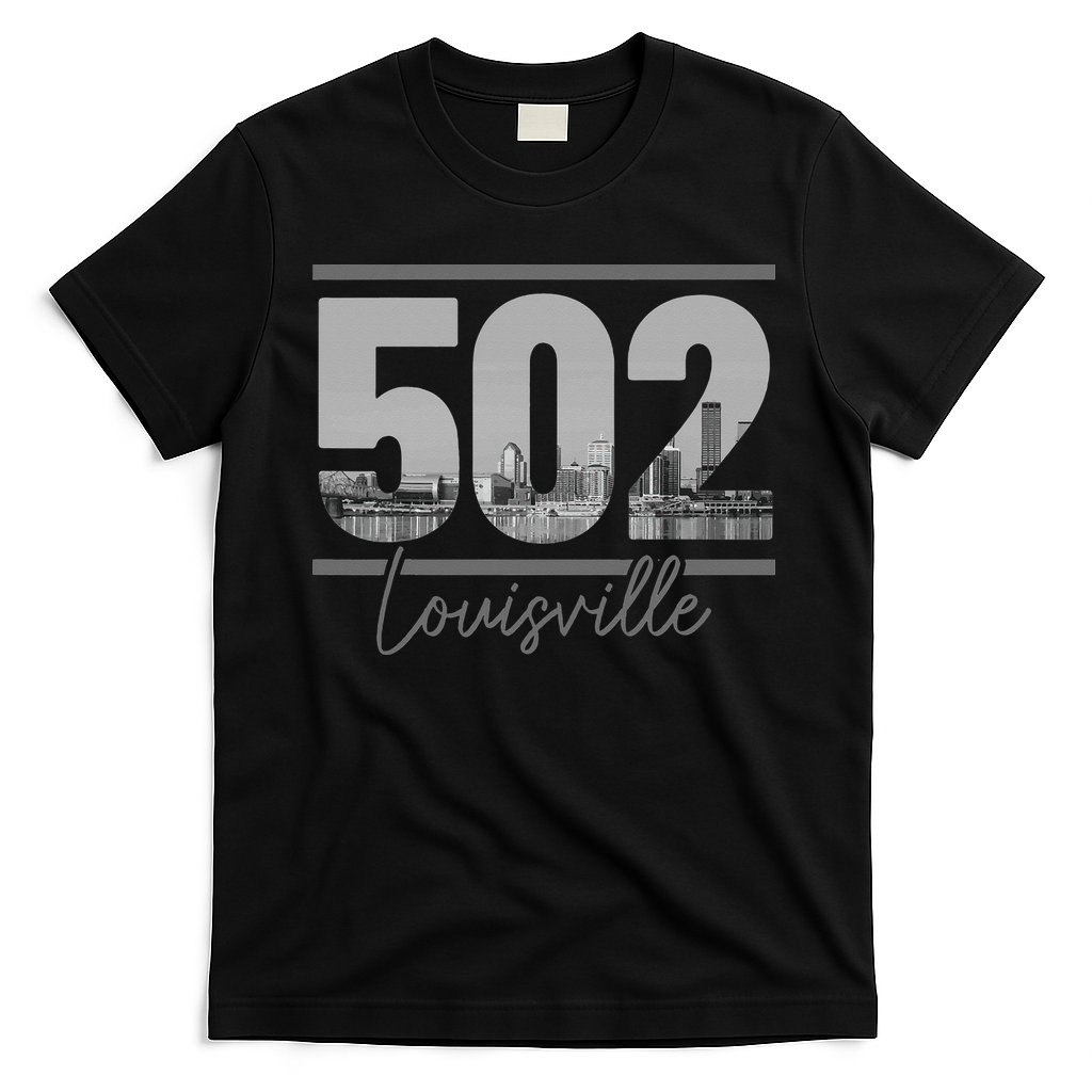 Louisville 502 Area Code Skyline Kentucky Pride Vintage T-Shirt