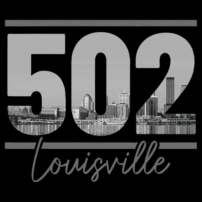 Louisville 502 Area Code Skyline Kentucky Pride Vintage T-Shirt