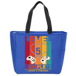 Level 5 Complete Level 6 Loading Video Gamer Anniversary Gift Zip Tote Bag