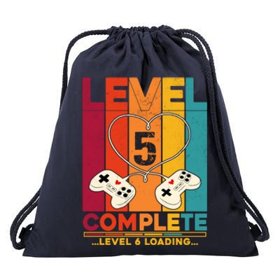 Level 5 Complete Level 6 Loading Video Gamer Anniversary Gift Drawstring Bag