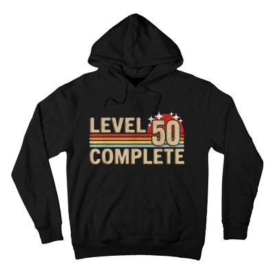 Level 50 Complete Gaming Vintage 50 Years Wedding Hoodie