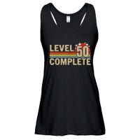 Level 50 Complete Gaming Vintage 50 Years Wedding Ladies Essential Flowy Tank