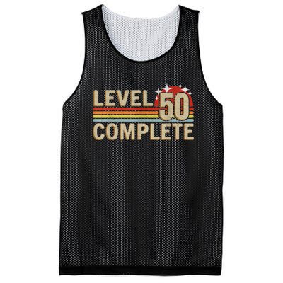 Level 50 Complete Gaming Vintage 50 Years Wedding Mesh Reversible Basketball Jersey Tank