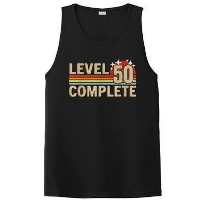 Level 50 Complete Gaming Vintage 50 Years Wedding PosiCharge Competitor Tank