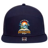 Let 5th Grade Adventure Begin Back To School Vintage Sunset 7 Panel Mesh Trucker Snapback Hat