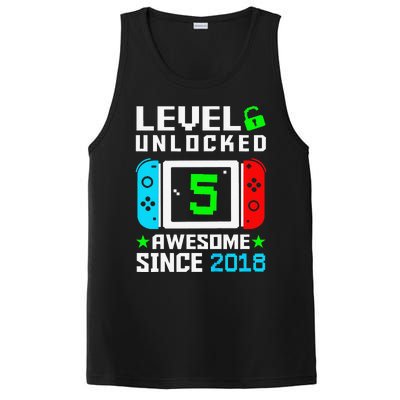 Level 5 Unlocked 5th Birthday 5 Year Old Gift Gamer PosiCharge Competitor Tank