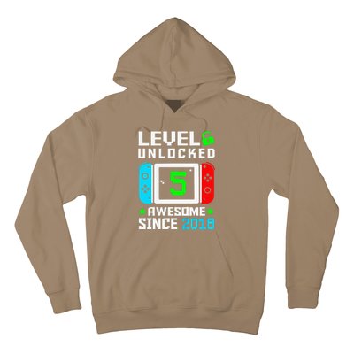 Level 5 Unlocked 5th Birthday 5 Year Old Gift Gamer Hoodie