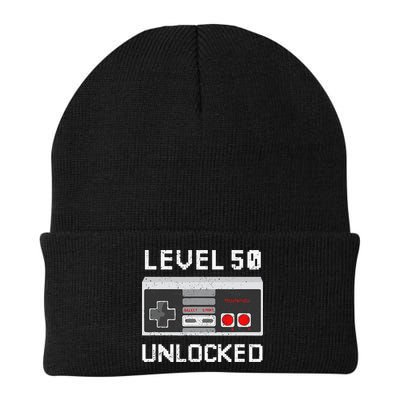 Level 50 Unlocked Video Games 50th Birthday Fiftieth Bday Beanie