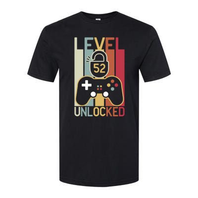 Level 52 Unlocked Birthday Gift Vintage Retro Softstyle® CVC T-Shirt