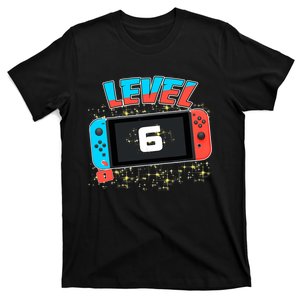 Level 6 Birthday Boy 6 Years Old Video Games T-Shirt