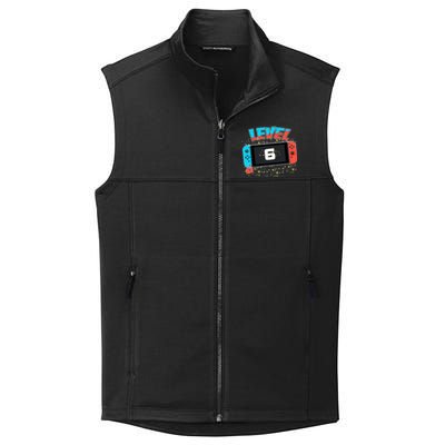 Level 6 Birthday Boy 6 Years Old Video Games Collective Smooth Fleece Vest