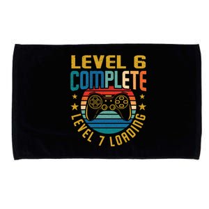 Level 6 Complete Level 7 Loading 6th Birthday Video Gamer Funny Gift Microfiber Hand Towel