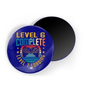 Level 6 Complete Level 7 Loading 6th Birthday Video Gamer Funny Gift Magnet