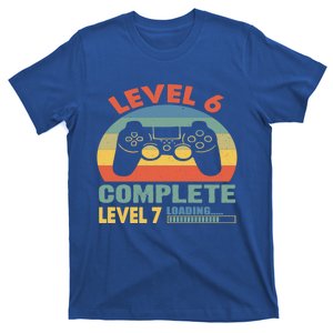 Level 6 Complete Level 7 Loading 6th Birthday Video Gamer Gift T-Shirt