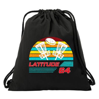 Latitude 64 Disc Golf Retro Vintage Drawstring Bag
