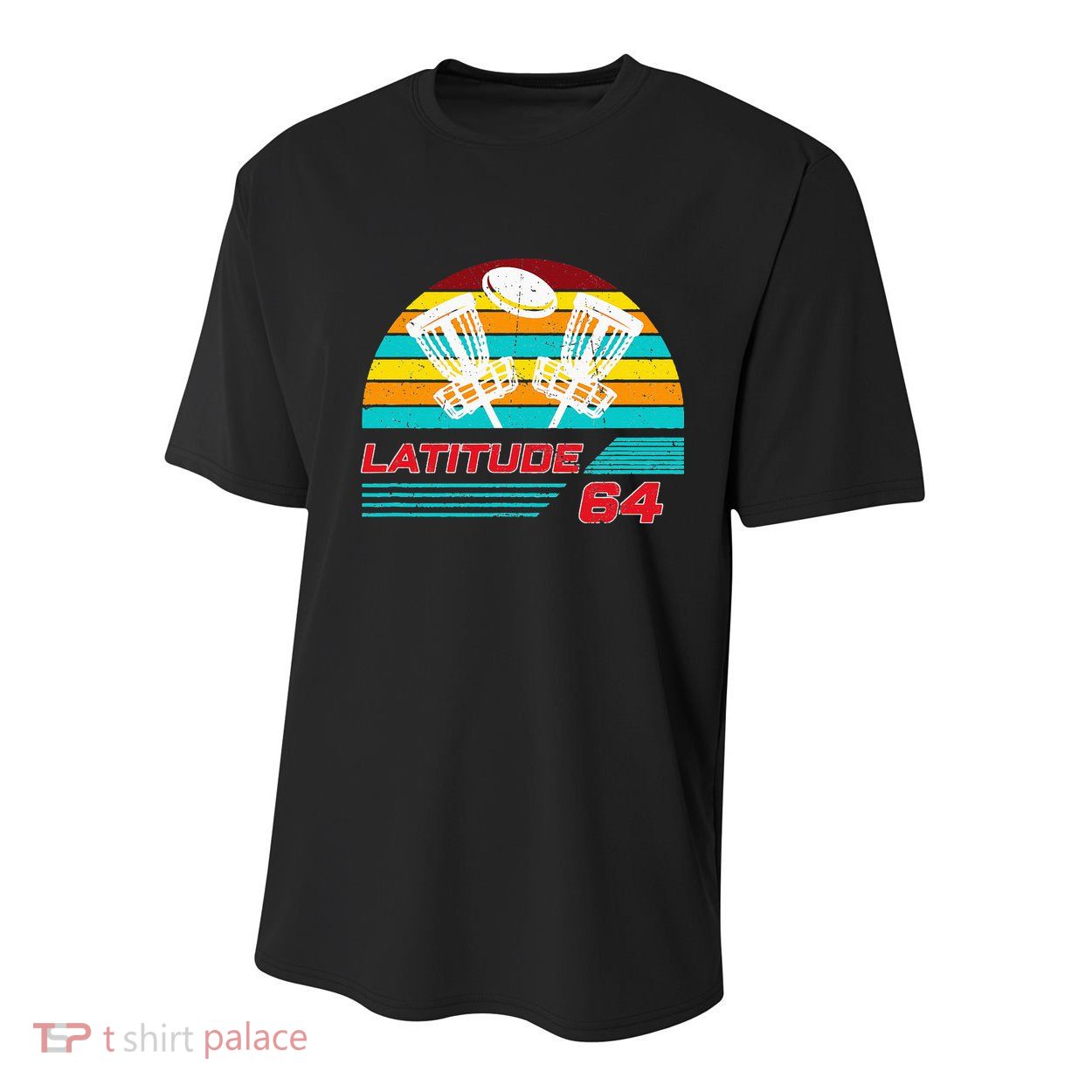 Latitude 64 Disc Golf Retro Vintage Youth Performance Sprint T-Shirt