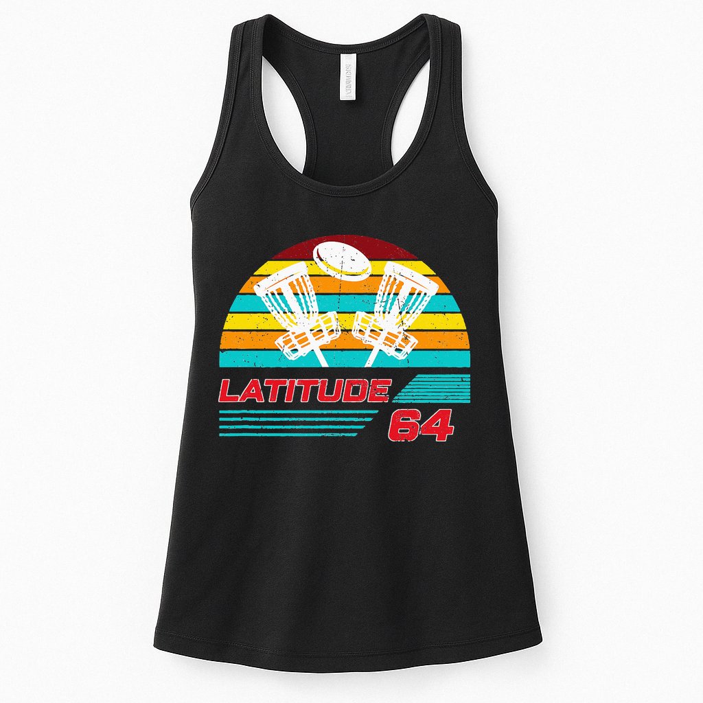 Latitude 64 Disc Golf Retro Vintage Womens Tank Top