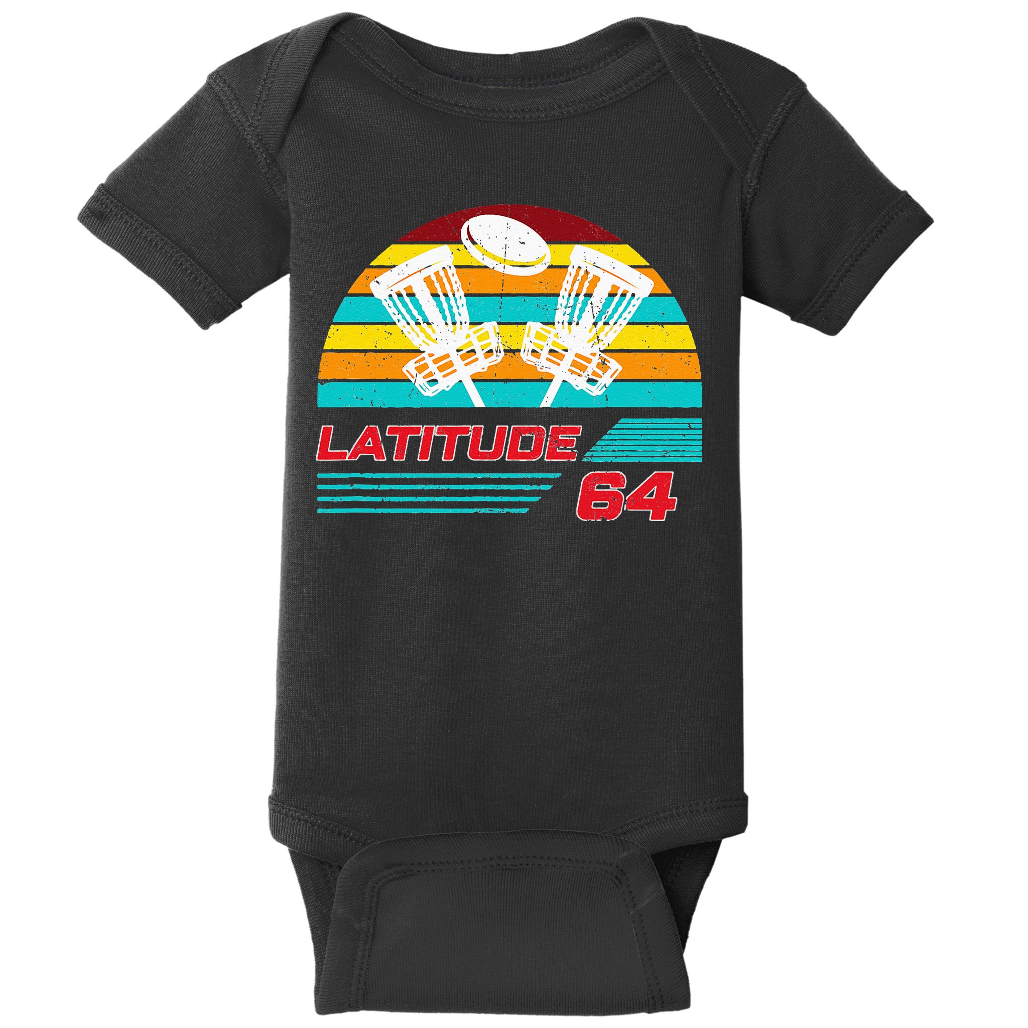Latitude 64 Disc Golf Retro Vintage Baby Bodysuit