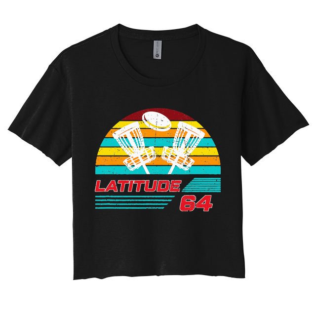 Latitude 64 Disc Golf Retro Vintage Crop Top