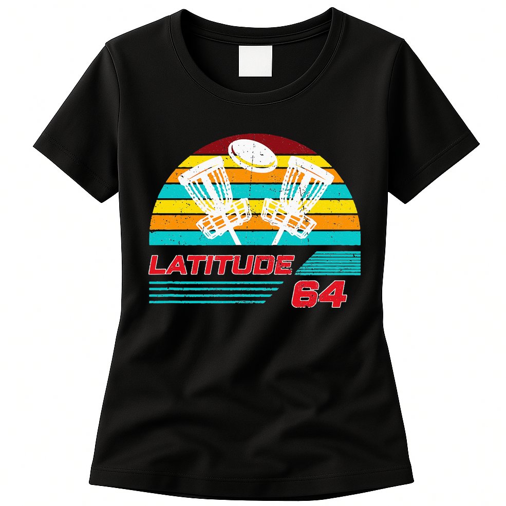 Latitude 64 Disc Golf Retro Vintage Womens T-Shirt