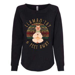 LlamaStay 6 Feet Away Womens California Wash Sweatshirt