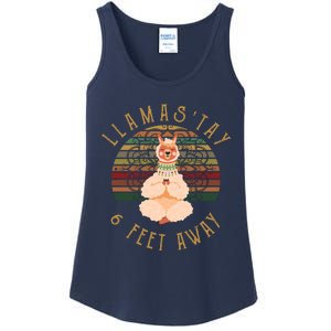 LlamaStay 6 Feet Away Ladies Essential Tank