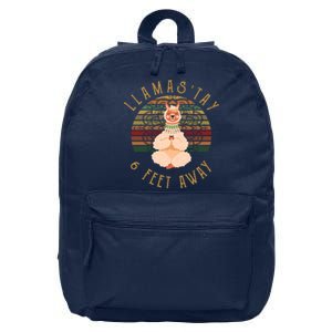 LlamaStay 6 Feet Away 16 in Basic Backpack