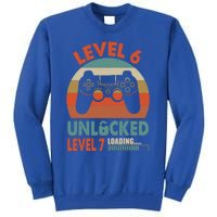 Level 6 Unlocked Level 7 Loading Video Game 6th Birthday Gift Sweatshirt