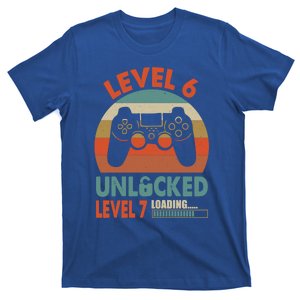 Level 6 Unlocked Level 7 Loading Video Game 6th Birthday Gift T-Shirt