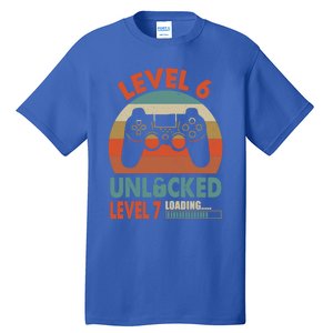 Level 6 Unlocked Level 7 Loading Video Game 6th Birthday Gift Tall T-Shirt