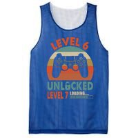 Level 6 Unlocked Level 7 Loading Video Game 6th Birthday Gift Mesh Reversible Basketball Jersey Tank