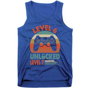 Level 6 Unlocked Level 7 Loading Video Game 6th Birthday Gift Tank Top