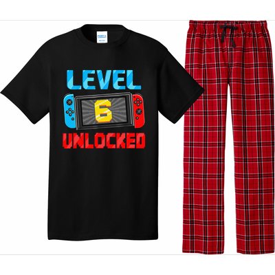 Level 6 Unlocked Gamer 6th Birthday Gift Video Game Pajama Set