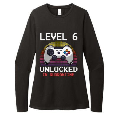 Level 6 Unlocked In Quarantine Video Game Birthday Gift Womens CVC Long Sleeve Shirt