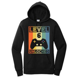 Level 6 Unlocked Video Gamer 5th Birthday Gaming Gift Women's Pullover Hoodie