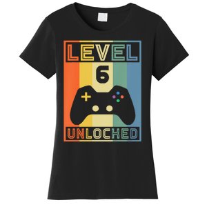 Level 6 Unlocked Video Gamer 5th Birthday Gaming Gift Women's T-Shirt