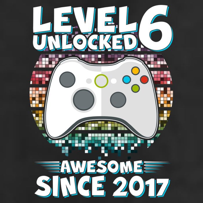 Level 6 Unlocked Awesome Since 2017 Gamer Birthday Adult Drive Performance Visor