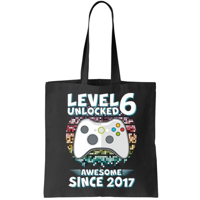 Level 6 Unlocked Awesome Since 2017 Gamer Birthday Bag